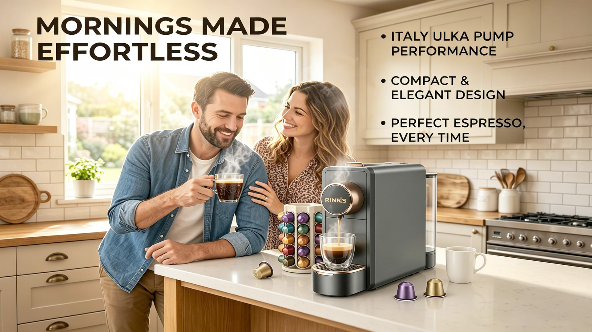 Amazon.com: Rinkos Espresso Machine Compatible with Nespresso